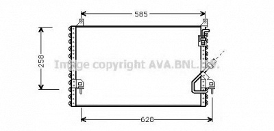 AVA QUALITY COOLING ms5196 -  Конденсатор, кондиционер